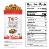 Top Seedz Deluxe Organic Gluten Free Vegan Crackers and Roasted Seeds Bundle | 1 Pouch of Maple Magic Roasted Seeds | 3 Packs of Sea Salt Crackers | 2