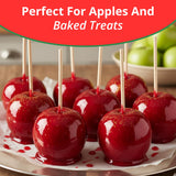 Concord Foods Candy Apple Kit - Classic Red Apples for Family Treats, Carnivals, Fairs, and Fundraisers - Includes Candy Apple Mix and 10 Sticks