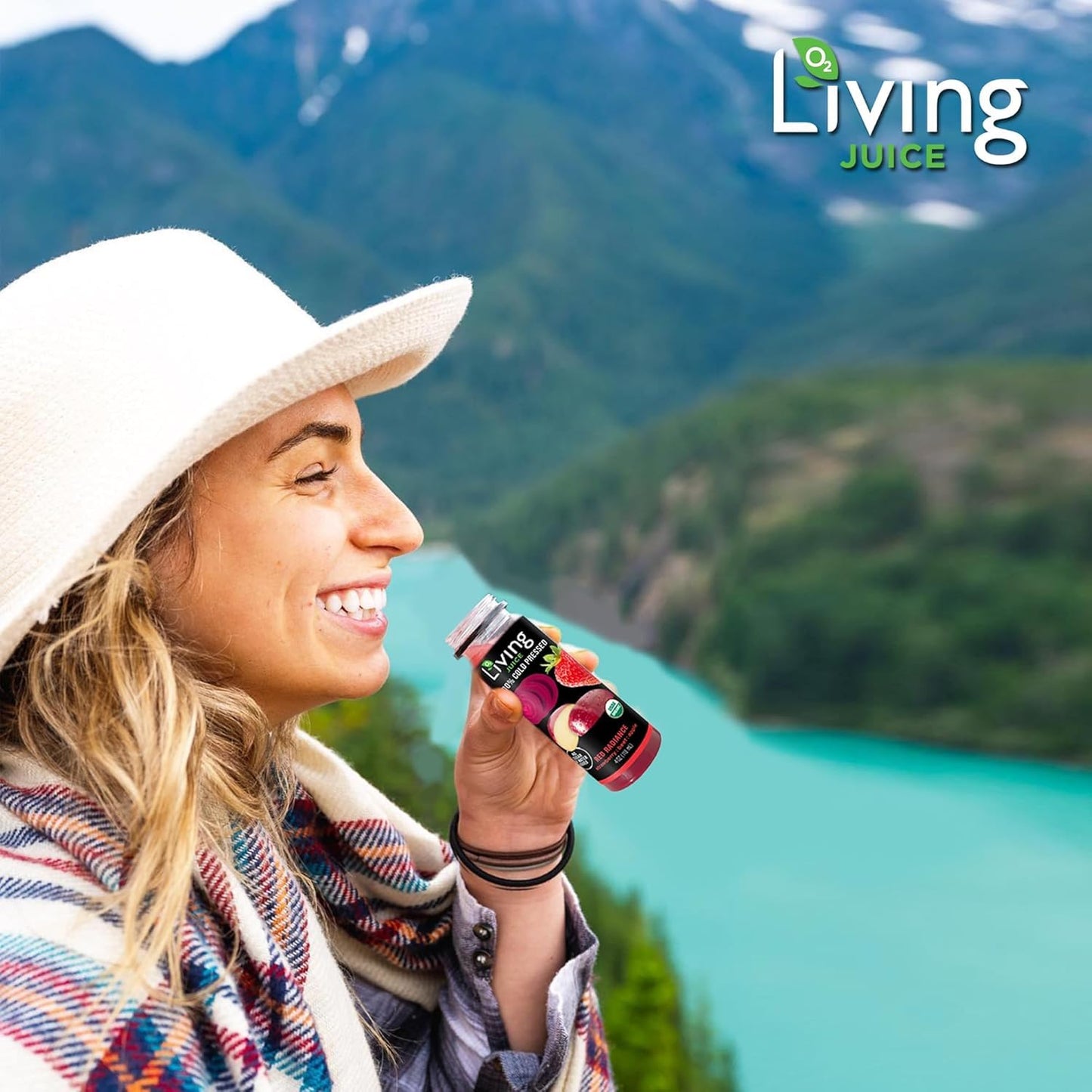O2 Living Juice Cold Pressed Drink - Green Vitality Organic Juice Variety Pack - No Added Sugars or Water, Naturally Sweetened from Fruits, Rich in