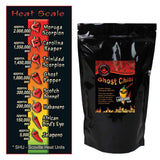 Natural Orange Bhut Jolokia Ground Chili Powder aka Peach Ghost Pepper Fine Ground Powder by Magic Plant (8oz)