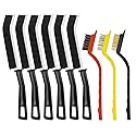 9PCS Crevice Cleaning Brush, Hard Bristle Scrub Brushes Tools for Deep Cleaning Gap, Multifunctional Grout Brush for Home, Bathroom, Kitchen, Window