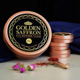 Golden Saffron, Finest Pure Premium All Red Saffron Threads, Grade A+ Super Negin, Non-GMO Verified. For Tea, Paella, Rice, Desserts, Golden Milk