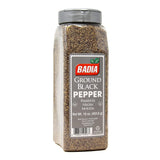 Badia Ground Black Pepper, 16 oz - Pure, Bold & Aromatic Spice for Cooking, Grilling & Seasoning