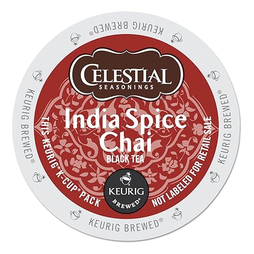 Celestial Seasonings India Spice Chai, K-Cup Portion Pack for Keurig K-Cup Brewers, 24-Count