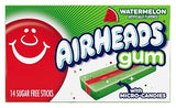 Airheads Chewing Gum, Sugar Free Gum with Micro-Candies, Watermelon Flavor Artificially Flavored, 14 Sticks (12-Pack)