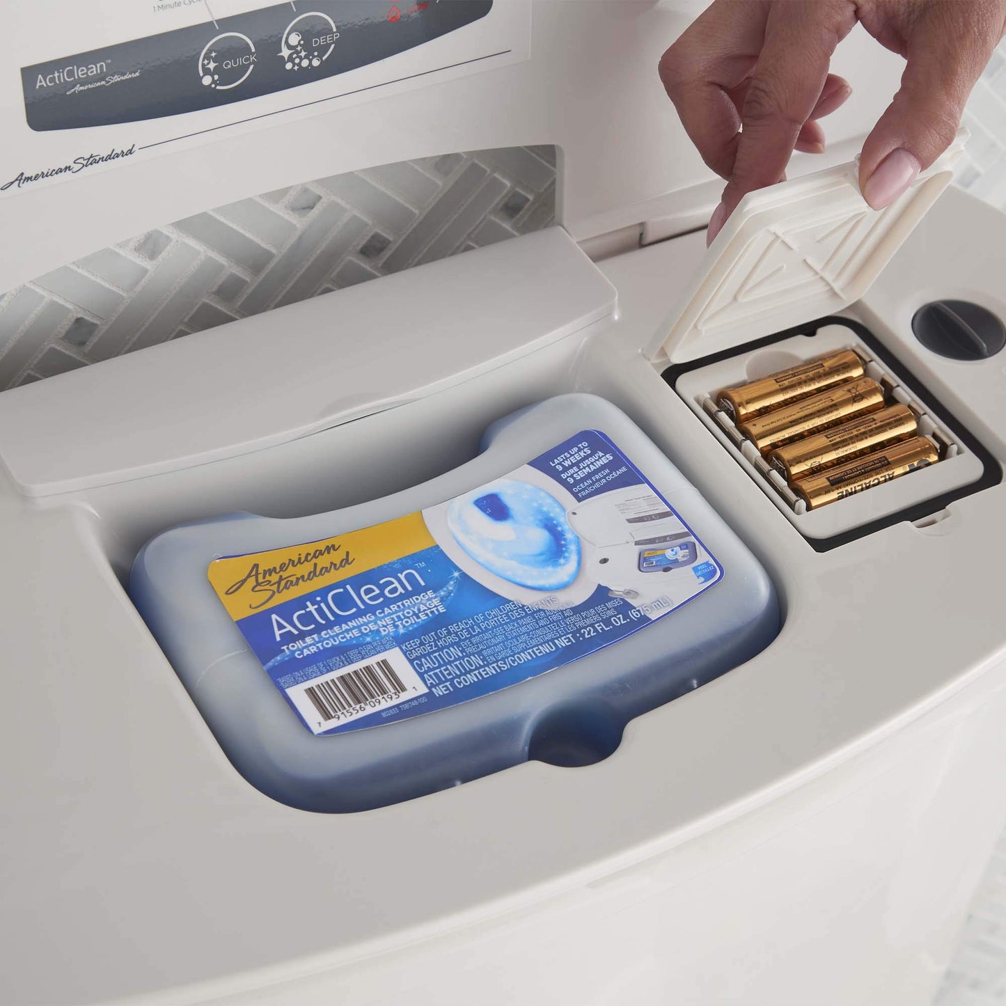 American Standard 1466.006L Acticlean Toilet Cleaning Cartridge (Pack of 6)