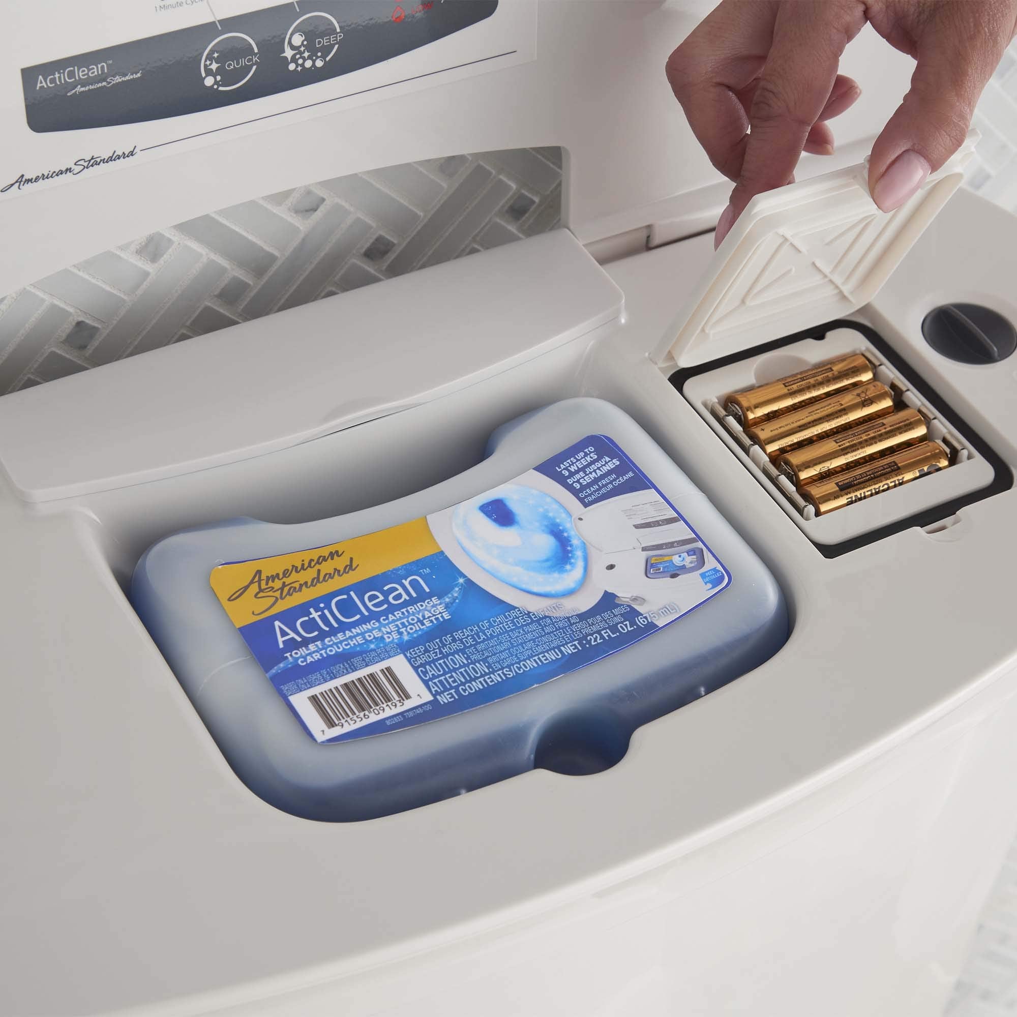 American Standard 1466.006L Acticlean Toilet Cleaning Cartridge (Pack of 6)