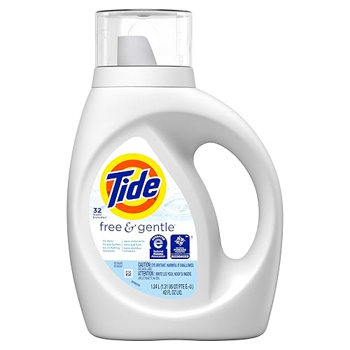 Free and Gentle Laundry Detergent, 32 Loads, 42 oz Bottle, 6/Carton