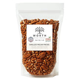 Pecan Pieces 1 lb | Georgia-grown Raw Chopped Pecans | Premium Grade A | Baking Ingredient, Salad Topper, Roasting, Snacking | Vegan, Gluten Free