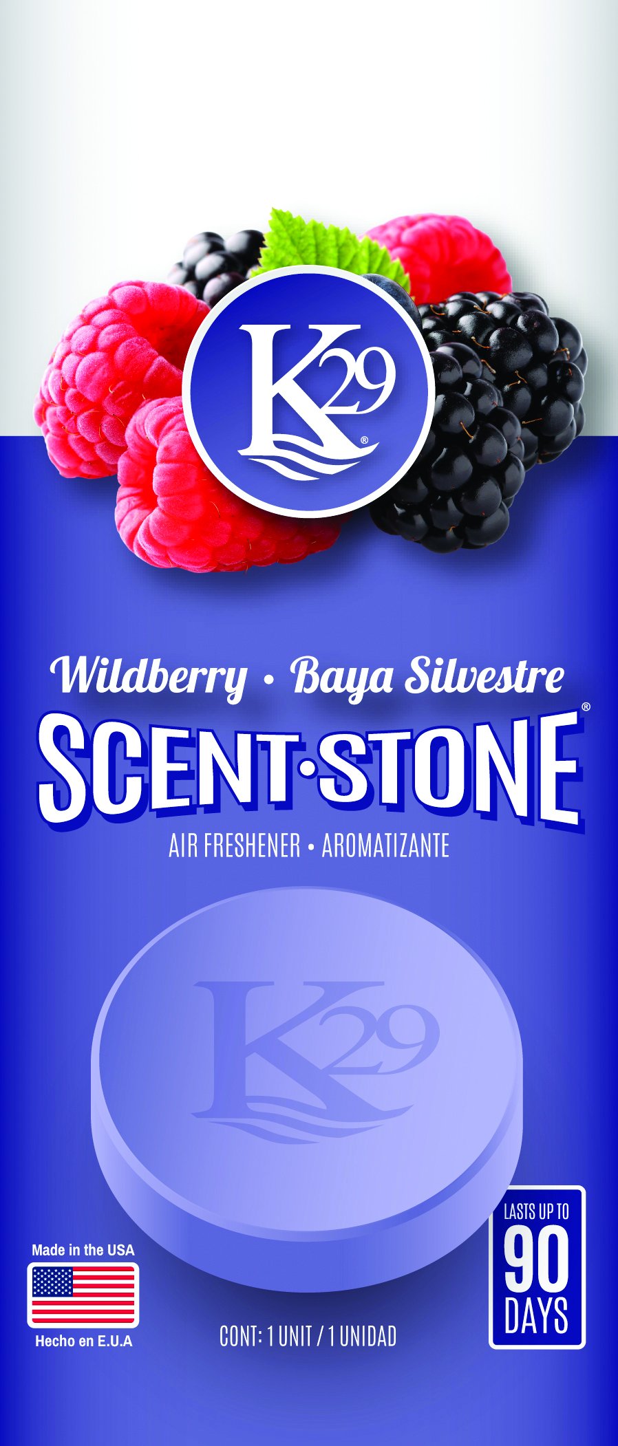 Sterling Teal (K16018-4) K29 'Wild Berries' Stone Air Freshener, (Pack of 4)