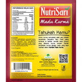 NutriSari Madu Kurma Date Honey Instant Drink Powder 10-ct, 110 gram (Pack of 3)