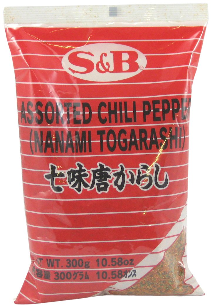 S and B Japanese 7 Flavours Seasoning Mix Shichimi Chili Pepper 300 g (Pack of 2)