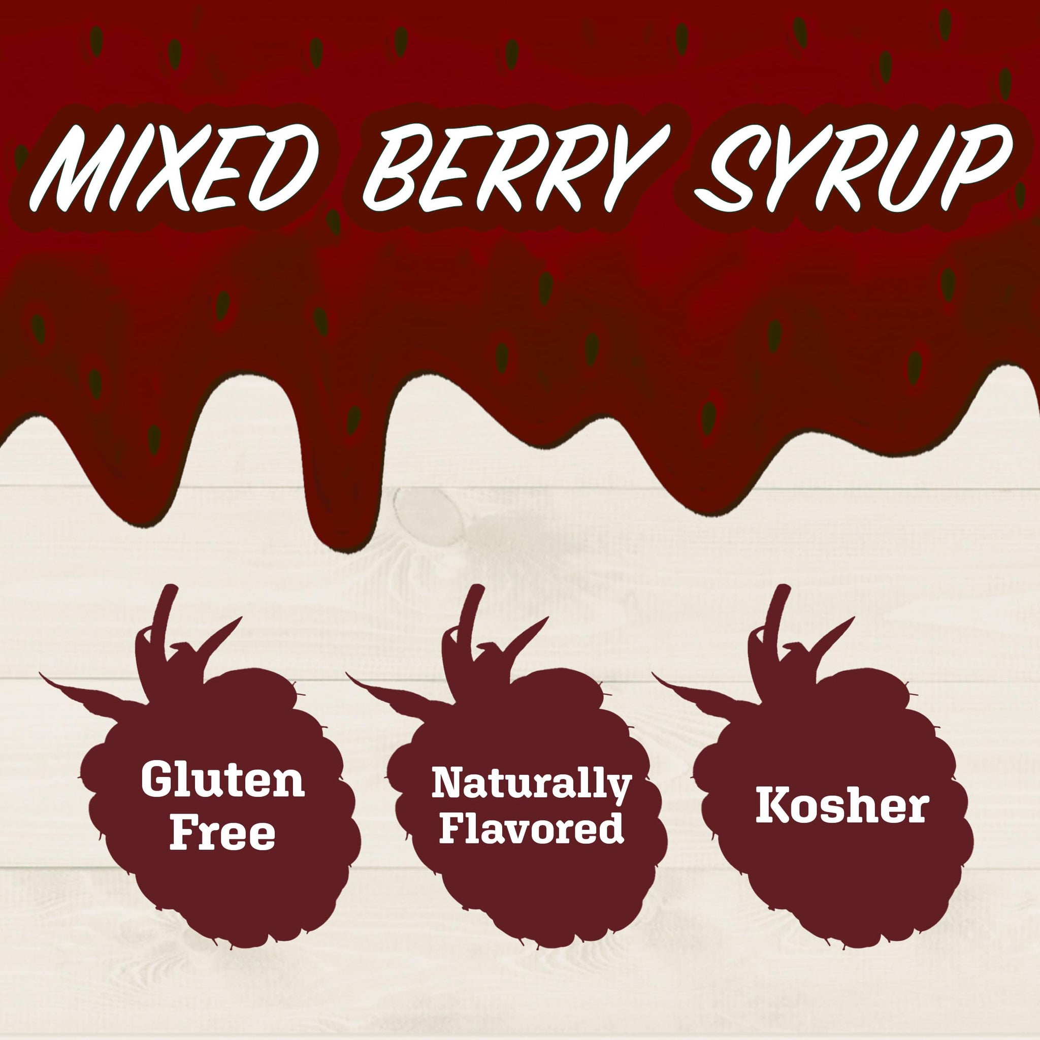 Maple Grove Farms Mixed Berry Syrup, 8.5 Fluid Ounces