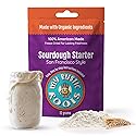 MY RUSTIC ROOTS San Francisco Sourdough Starter Culture - All Natural & Organic Sourdough Bread Starter - Beginner Friendly - Perfect for Baking