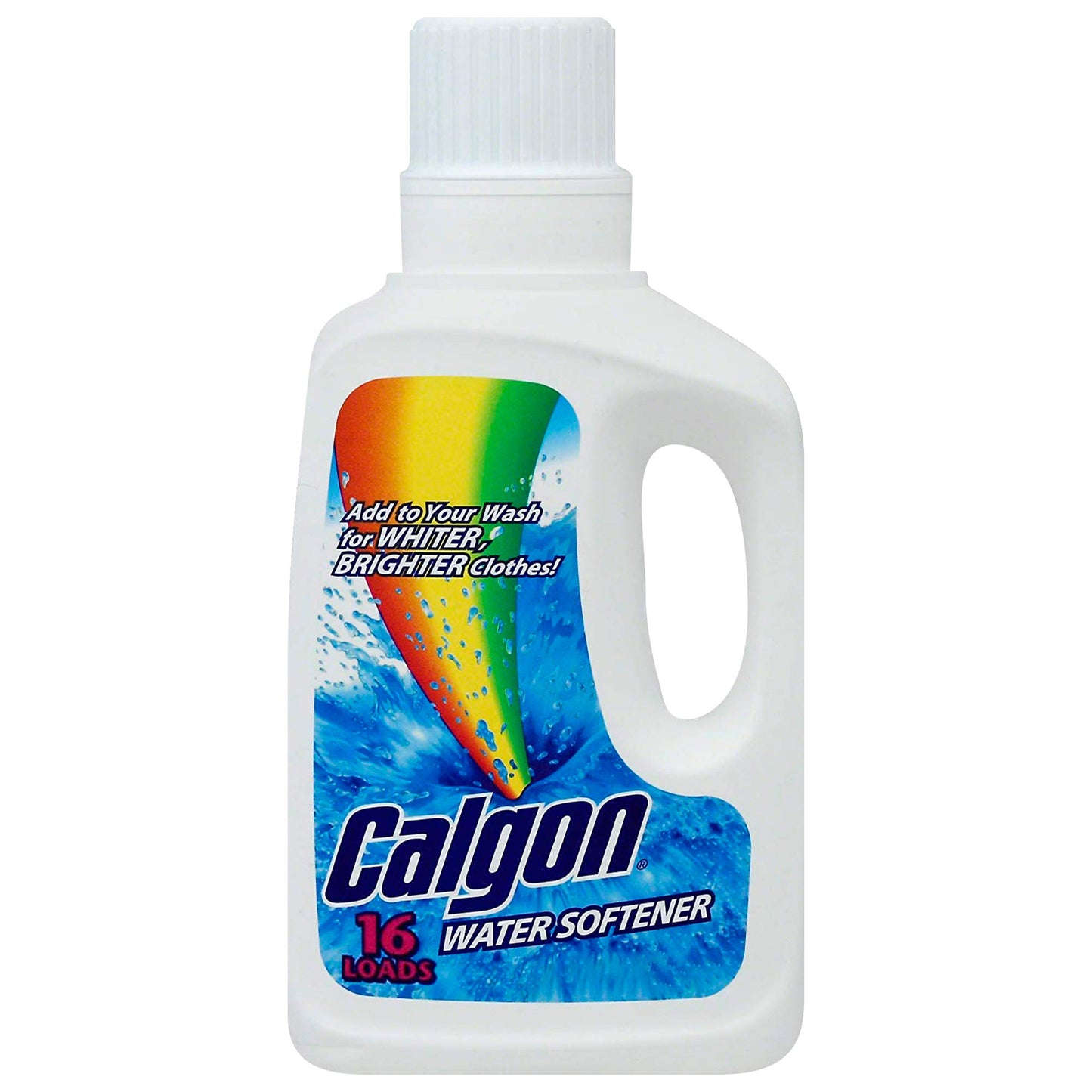 Calgon Liquid Water Softener, Brighter Clothes, Laundry Detergent Booster 32 Fl Oz (Pack of 2)