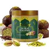Dubai Chocolate Filling by Dubayy, Viral Pistachio Chocolate Spread with Kataifi Crisp, Luxury Dessert Dip for Waffles, Pancakes, Bread, Desserts