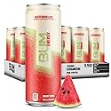 BUM Sugar-Free Energy Drink, Watermelon - Lightly Carbonated & No Artificial Colors, Natural Caffeine & Citicoline for Energy & Focus, Brain Boost