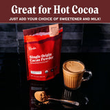 Raaka Chocolate Organic Cacao Powder - Unsweetened, Non-Alkalized, Perfect for Baking, Substitute for Cocoa Powder - Gluten-Free, Soy-Free, Sugar-Free, Allergen-Friendly - 8oz Resealable Bag