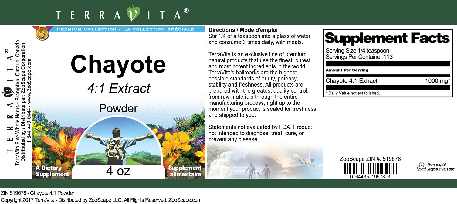 Chayote 4:1 Powder (4 oz, ZIN: 519678)