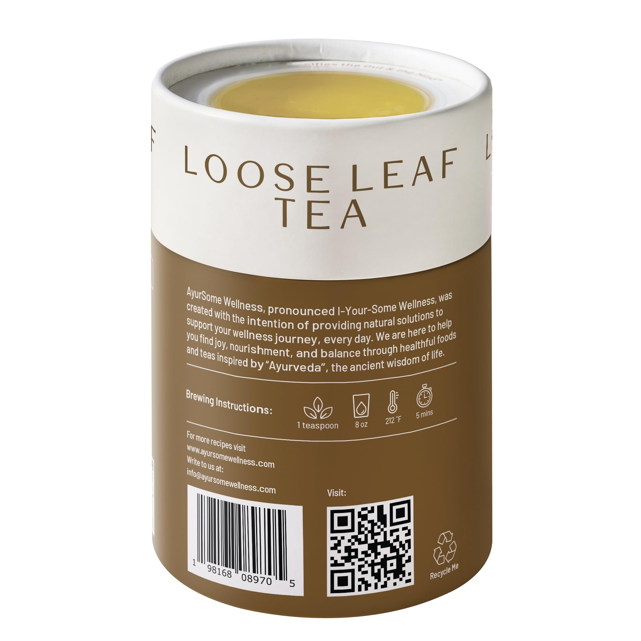 CCF Tea - Organic Cumin Coriander Fennel, Herbal, Vegan, Ayurvedic Loose Leaf Tea to support Digestion* - Organic Ingredients. Caffeine free Herbal