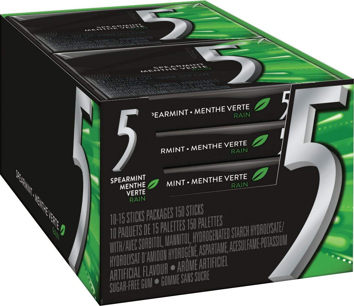 5 Rain-Tingling Spearmint, 10 Count