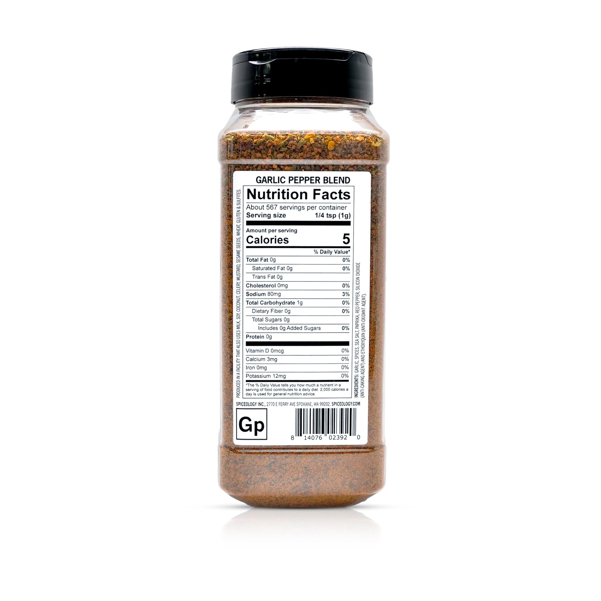 Spiceology - Garlic Pepper - Bold, Savory Garlic Pepper Seasoning for Steak, Chicken, Seafood & Veggies - Perfect BBQ Rub, Burger Seasoning & More