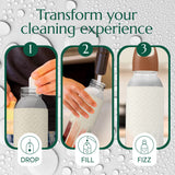 CLEANOMIC Bottle Wash Cleaner Tablets (12 Pack) - Water Bottle Cleaning Tablets, Water Bottle Cleaner Tablets (Scent-Free)
