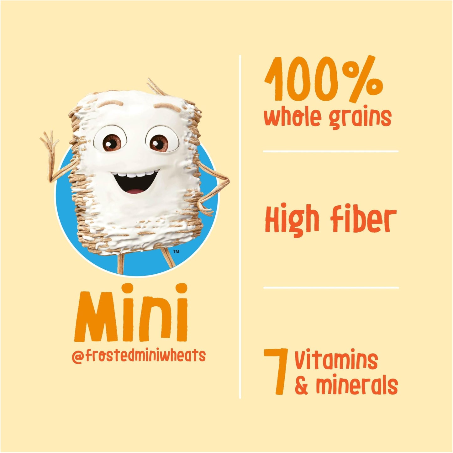 Kellogg's Frosted Mini-Wheats Little Bites Cold Breakfast Cereal, Fiber Cereal, Kids Snacks, Original (10 Boxes)