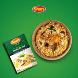 Shan Sindhi Biryani Recipe & Seasoning Mix (60g) - Spice Packets for Hot & Spicy Meat Pilaf - Indian Rice Seasoning with Turmeric, Garlic & Chili