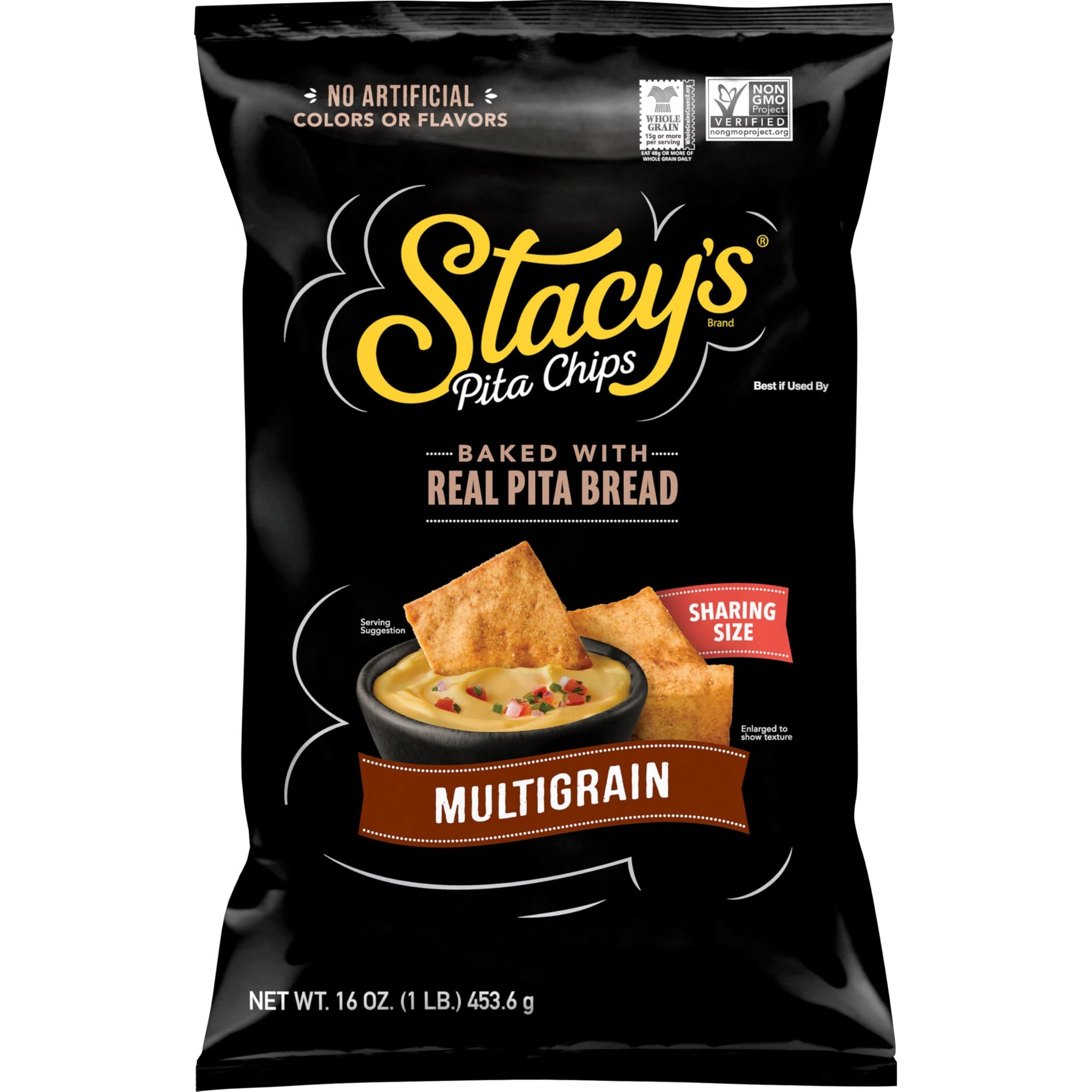 Stacy’s Pita Chips, Multigrain, No Artificial Colors or Flavors, 16 oz Bag