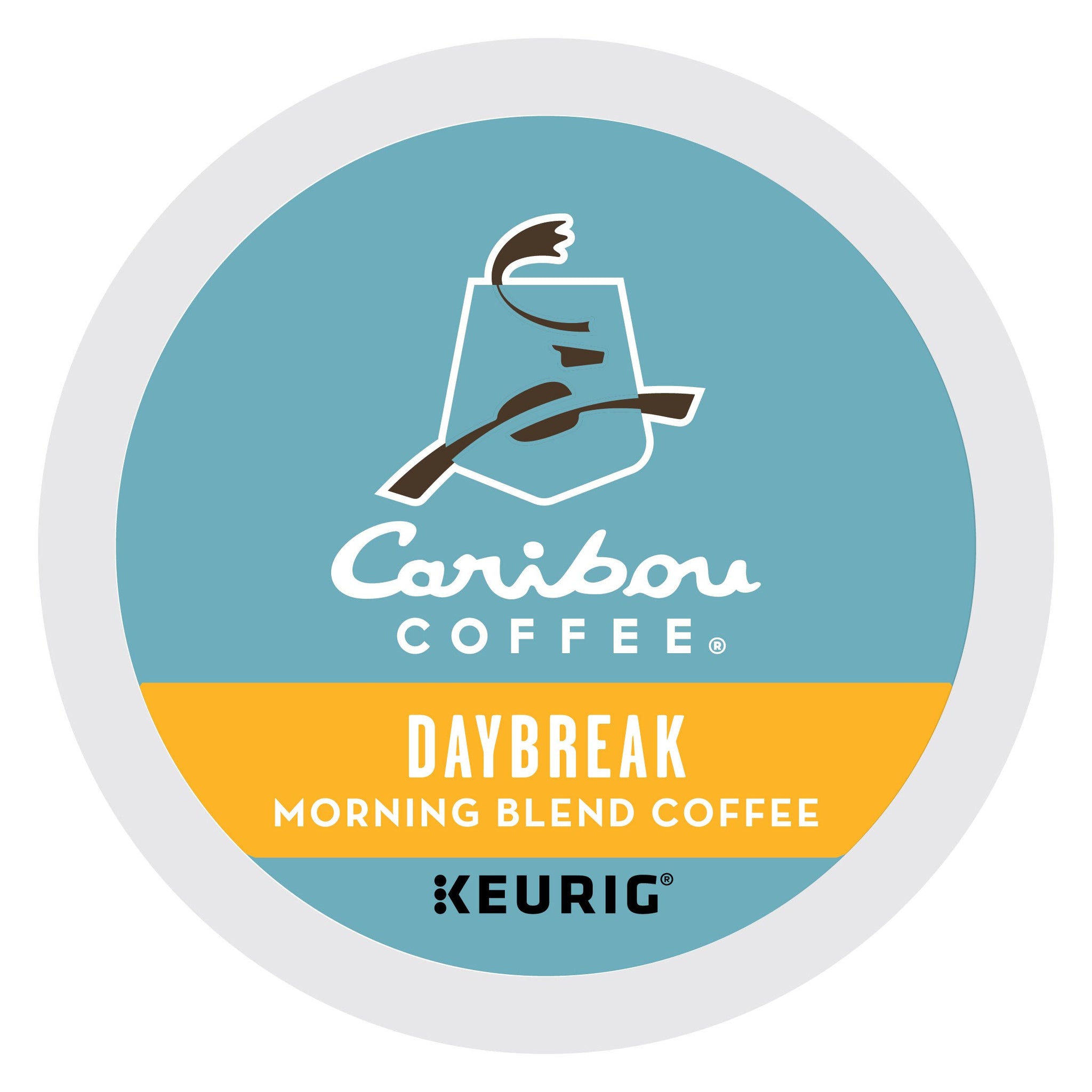 Caribou Coffee Daybreak Morning Blend Keurig K-Cups Coffee, 12 Count