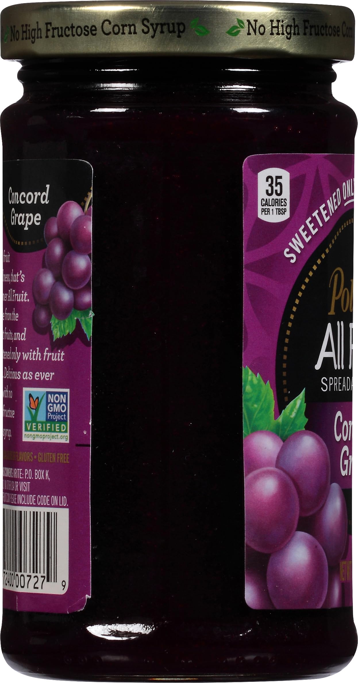Polaner All Fruit Spreadable Fruit, Grape, 10 Ounce