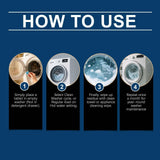 Washing Machine Cleaner Tablets, Pet Hair & Odor Deep Cleaning Tablets, Deep Cleaning Mold & Residue Remover for HE Top Front Load Washer
