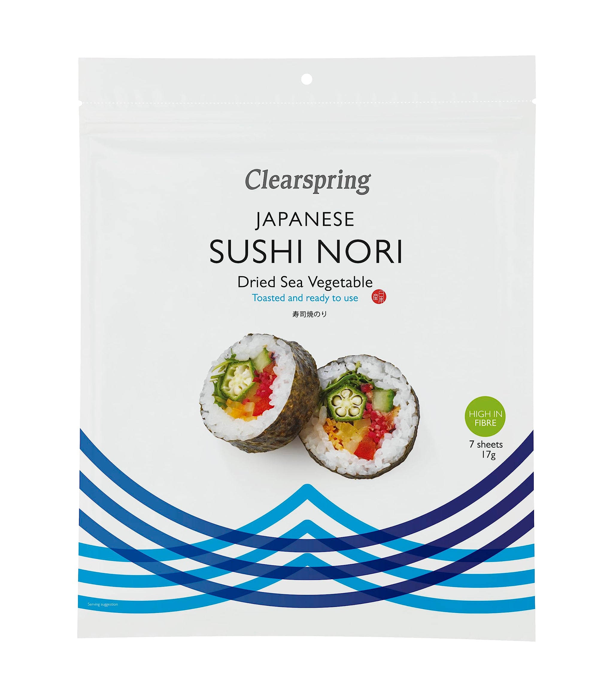 Clearspring - Sea Vegetables - Sushi Nori - 7 Sheets - 17g