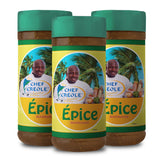 Chef Creole Epice Marinade - Spicy & Flavorful Creole Seasoning with Garlic, Green Peppers, Onions & Scallions - Vegan & Non-GMO Marinades for Meats