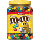 M&M'S Peanut Chocolate Candy Pantry Size Plastic Jar 62 oz. (pack of 3) A1