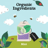Clipper Tea Mint Herbal Teabags - Caffeine Free, USDA Organic, Great Hot or Iced - Refreshing, Natural, Fair & Delicious - 50 Tea Bags