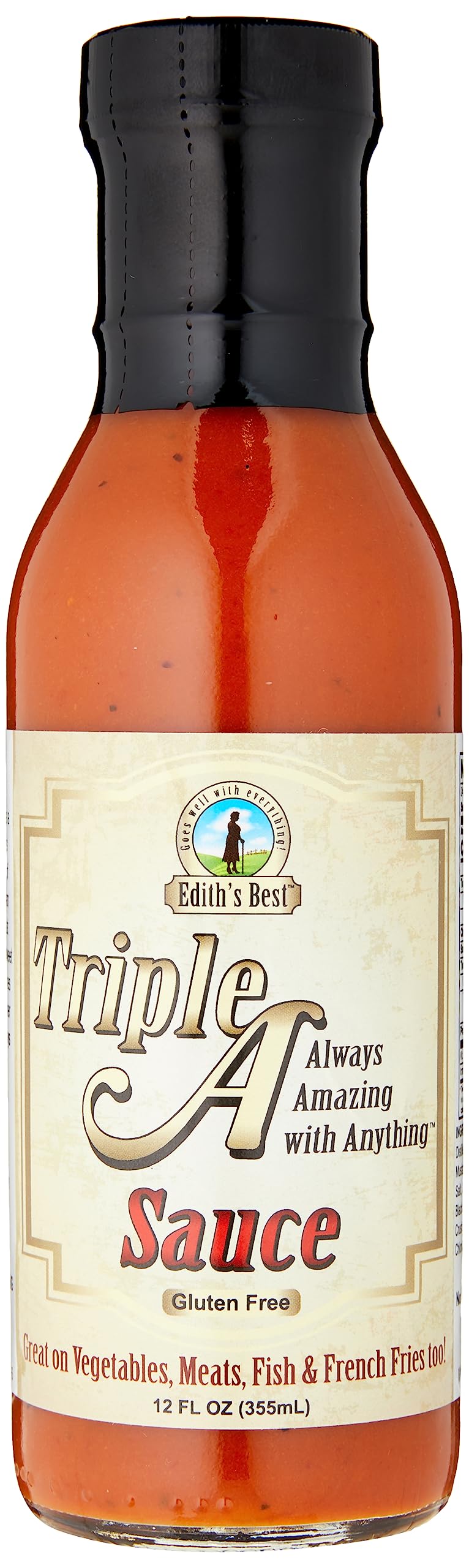 Edith's Best Triple A All Purpose Sauce - Bold and Complex Flavor Enhancer, Versatile Sauce for All Foods - Gluten-Free, Vegan, Ideal for Meats