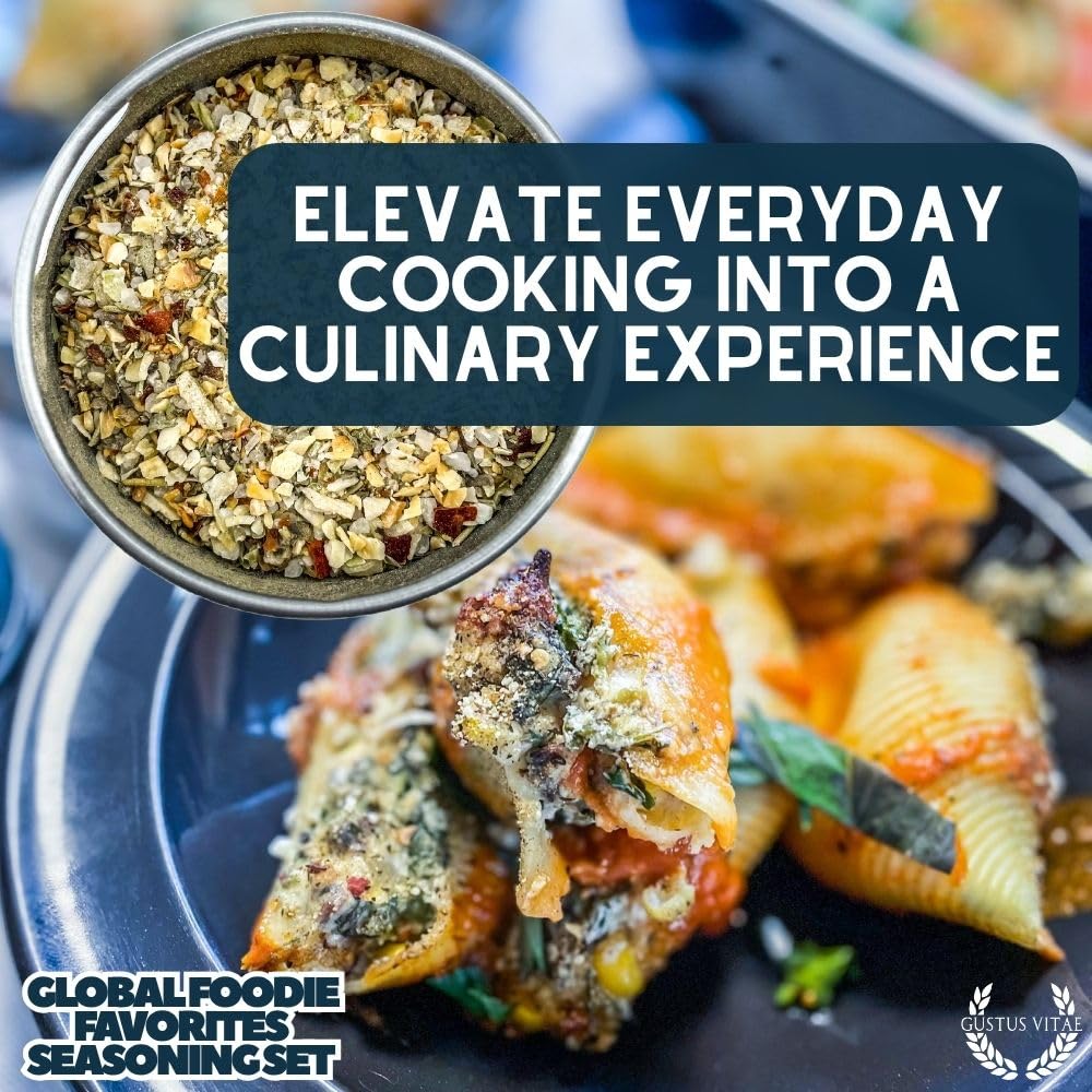 Global Foodie Favorites | Gourmet Seasoning and Rub Collection | Non GMO | All Natural | Small Batch | Artisan Spice Blends | Gourmet Gift | Made in