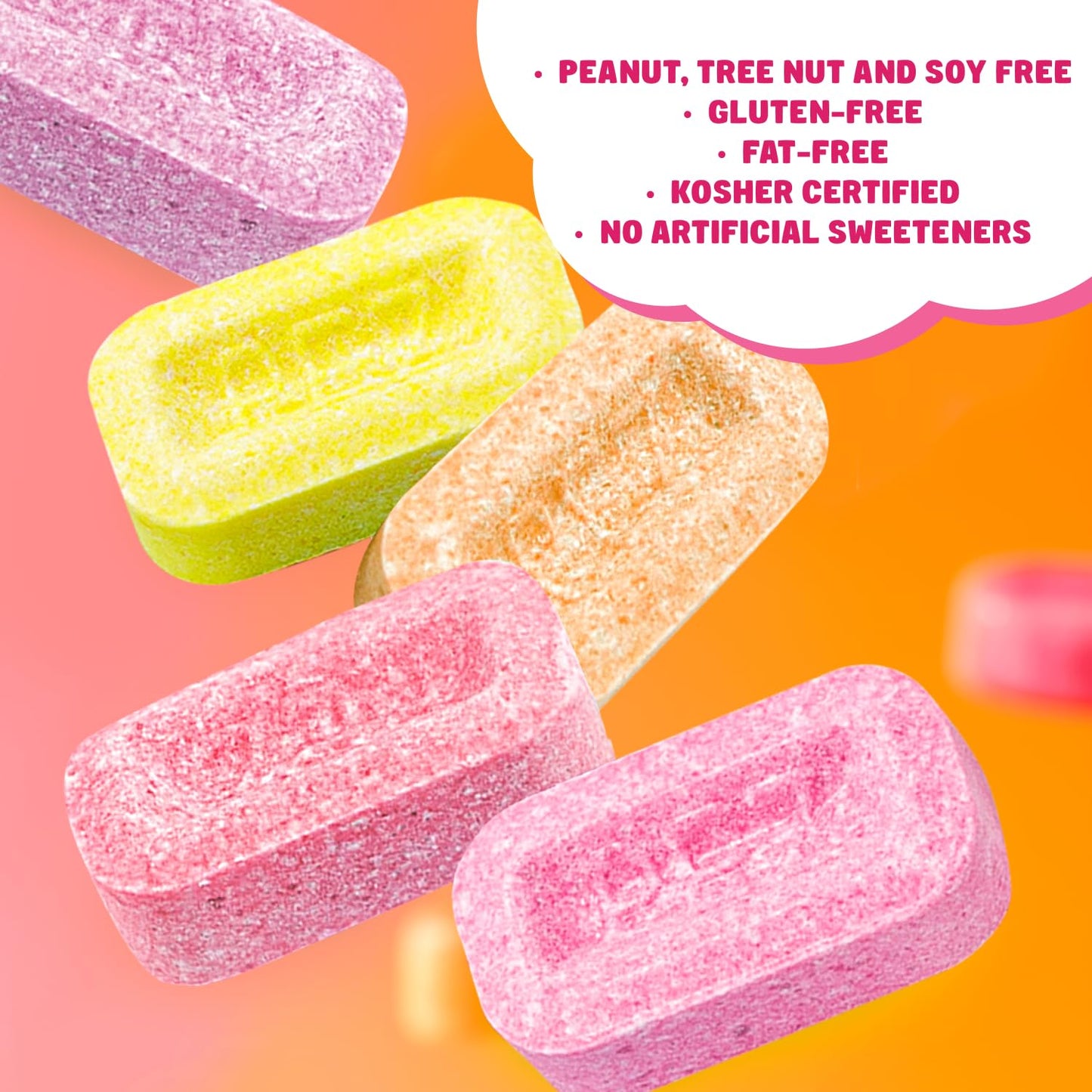 Fruit Flavored Candy 3 lb - Bulk Unwrapped Mixed Fruit, Raspberry, Cherry, Lemon, Orange, Strawberry, and Grape Flavors