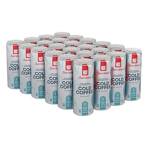 Juan Valdez Cold Brew Coffee | 11oz Can | 24 Pack | Premium Colombian Coffee | Single Origin | Specialty Gourmet | Fair Trade Coffee | Rainforest