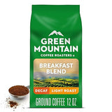 Green Mountain Coffee Roasters, Breakfast Blend Decaf, Ground Coffee, Decaffeinated, Light Roast, Bagged 12oz.