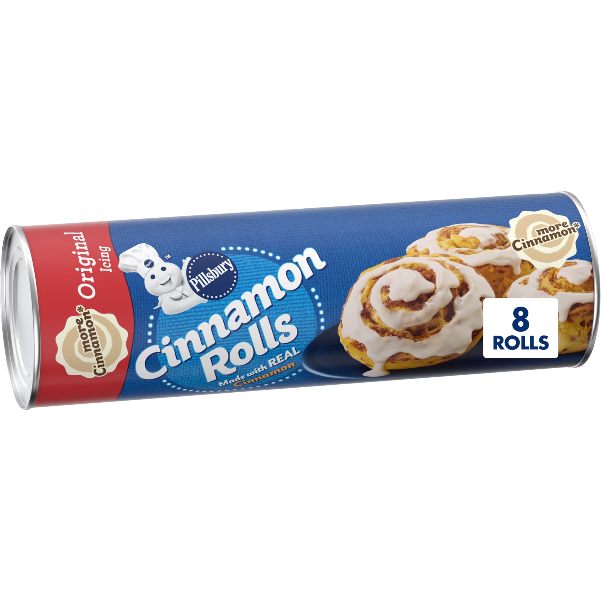 Pillsbury Cinnamon Rolls with Original Icing, 8 Ct, 12.4 oz