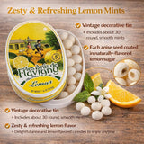 Les Anis de Flavigny French Mints Candy - Lemon Flavor Hard Candy, Natural Gourmet Sweets in Classic Tin, 50g (1.75 oz).