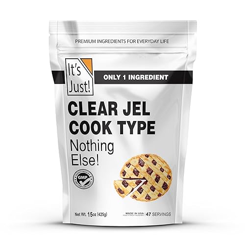 It's Just - Clear Jel Cook Type, For Baking, Canning, Cooking, Pie Filling, Modified Food Starch, 15oz, Product of USA