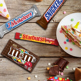 M&M'S, SNICKERS, 3 MUSKETEERS, SKITTLES & STARBURST Variety Pack Full Size Bulk Candy Assortment, 56.11 oz, 30 Bars