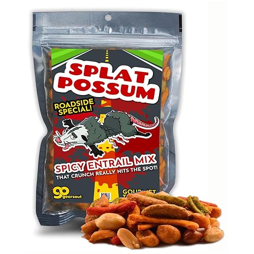 Splat Possum Roadkill Trail Mix Gag Gift for Men Funny Easter Basket Idea Weird Hillbilly Redneck Gifts
