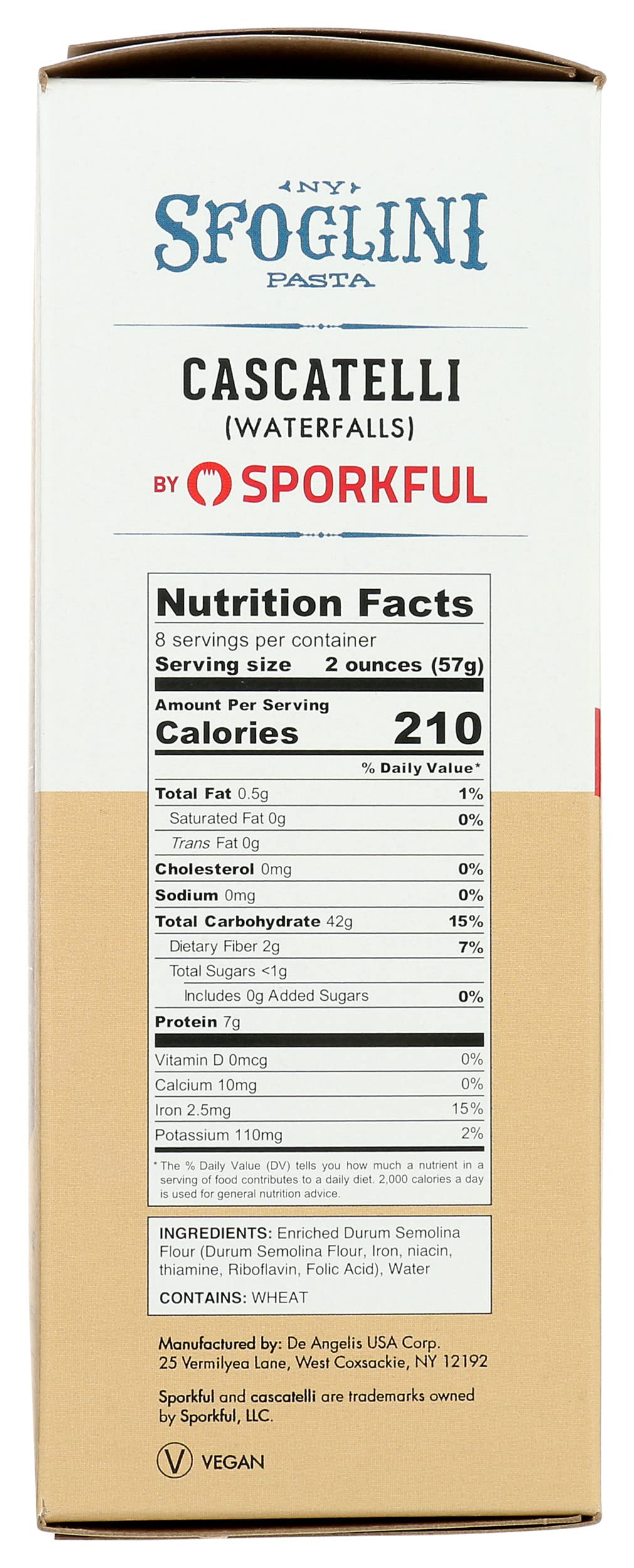 Sfoglini, Pasta Cascatelli, 16 Ounce