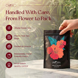 PiPi Tea Organic Hibiscus Tea Bags - Caffeine Free Herbal Tea Rich in Antioxidants, Non-GMO & Vegan, Sourced from Premium Hibiscus Flowers for Daily