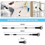 Electric Spin Scrubber, Cordless Cleaning Brush Power Shower Scrubber Long Handle Extendable Handheld Electric Scrubber for Bathroom Floor Tub Tile